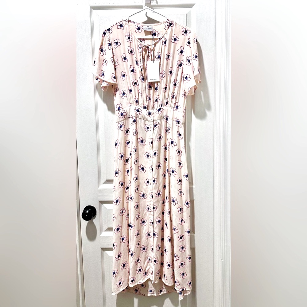 Nwt Rue Stiic Greta Maxi Dress In Flowers Of The Arts Print W Keyhole Bodice — image 2 of 8